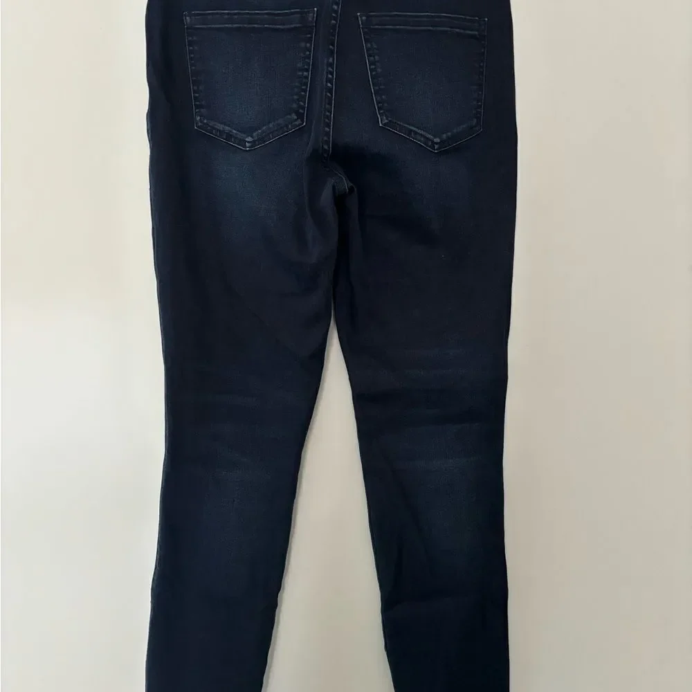 Kut from the Kloth Donna Fab Ab Ankle Skinny SZ 4 Dark Wash Stretch Staple Jeans - Picture 2 of 4